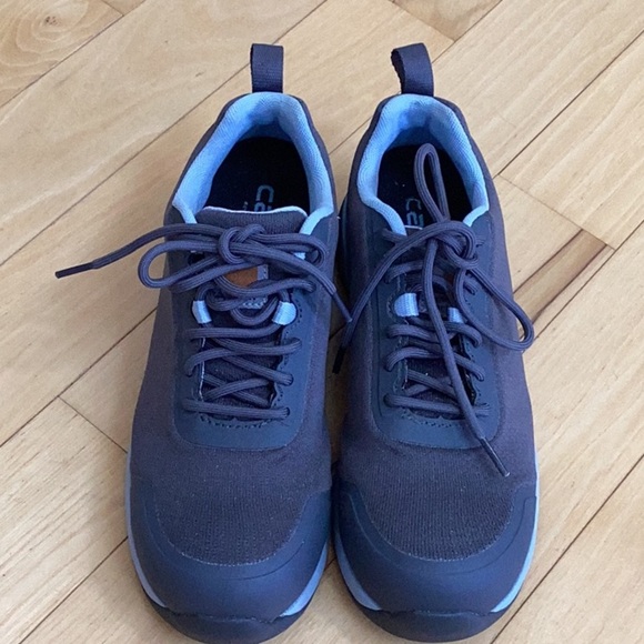 Carhartt women’s force EH Nano toe work shoes. Size 8 charcoal gray/powder blue - Picture 14 of 16